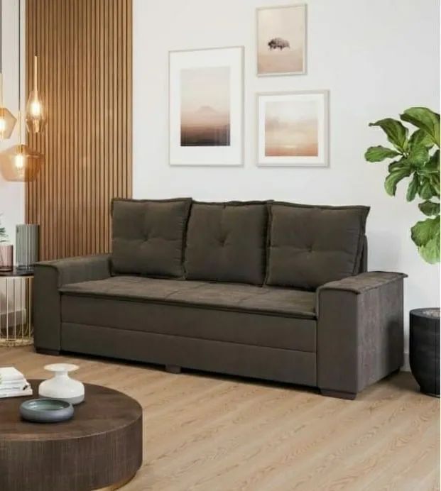Conjunto de Estofados de 3 e 2 Lugares Barcelona - Estofados Linhares - Foto 2