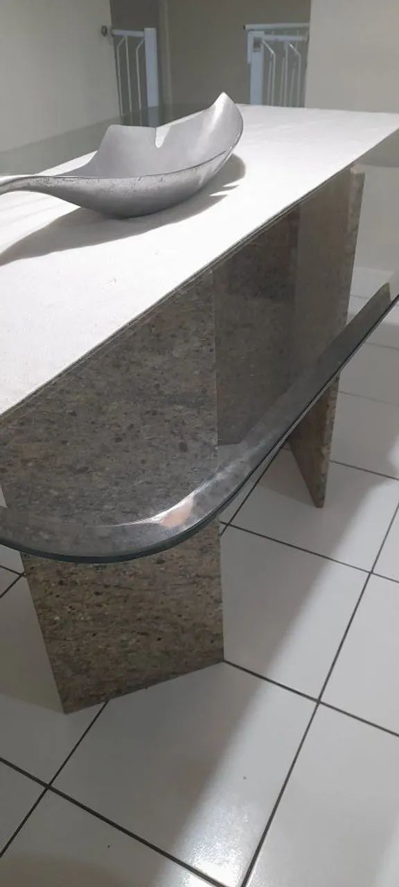Mesa e centro de vidro - Foto 3