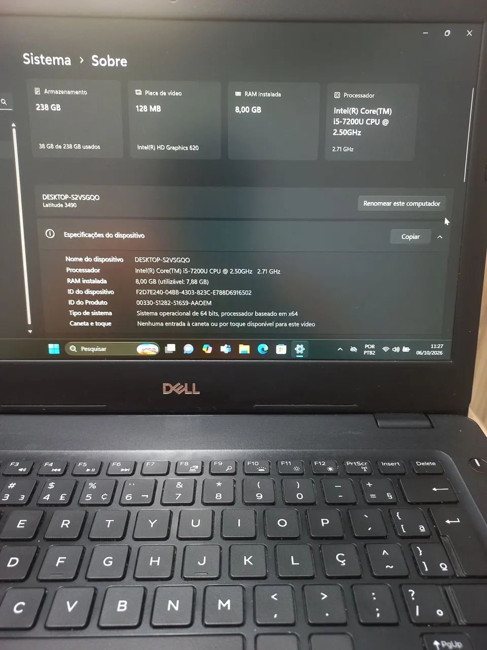Notebook DELL Latitude 3490 - Seminovo - Foto 5