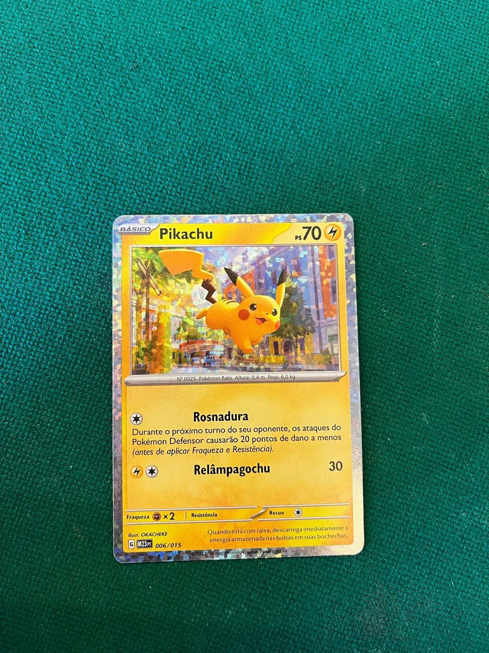 pikachu pokemon card 006/015 Lightning / 70 / Basic Attack 1 Pokémon Pikachu SV 006/015 Arena