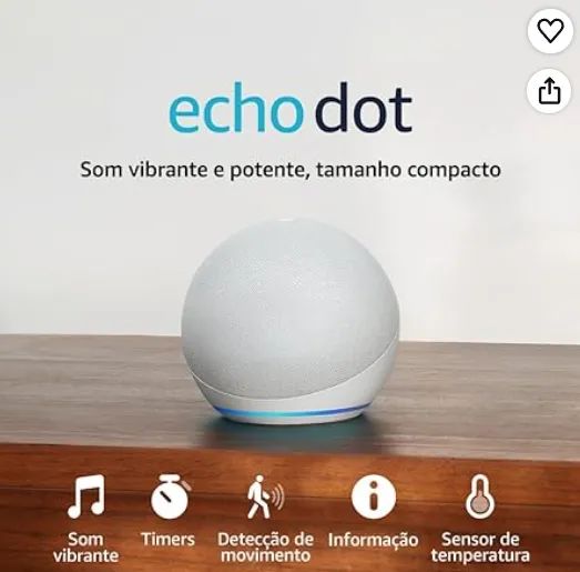  Echo Dot 5ª Geração, lacrada, compatível com Alexa+ - Foto 2