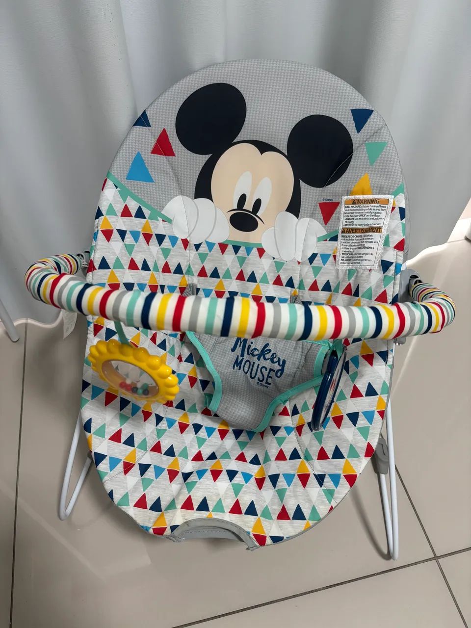 Cadeirinha descanso bebê Mickey 