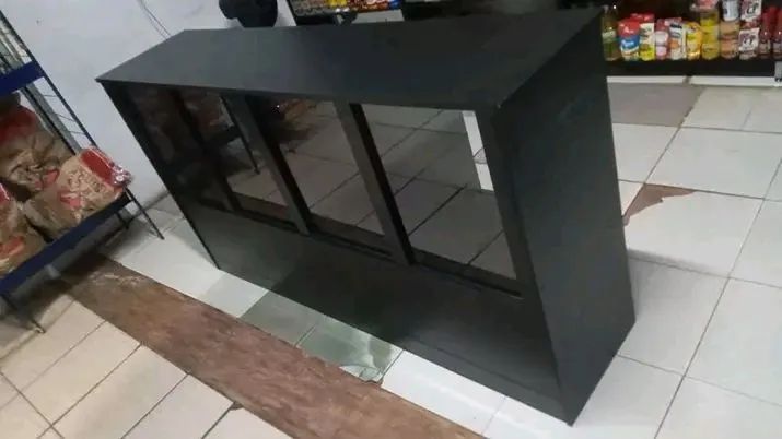 BALCÃO EXPOSITOR ATENDIMENTO/ CM VIDRO MDF NOVO 