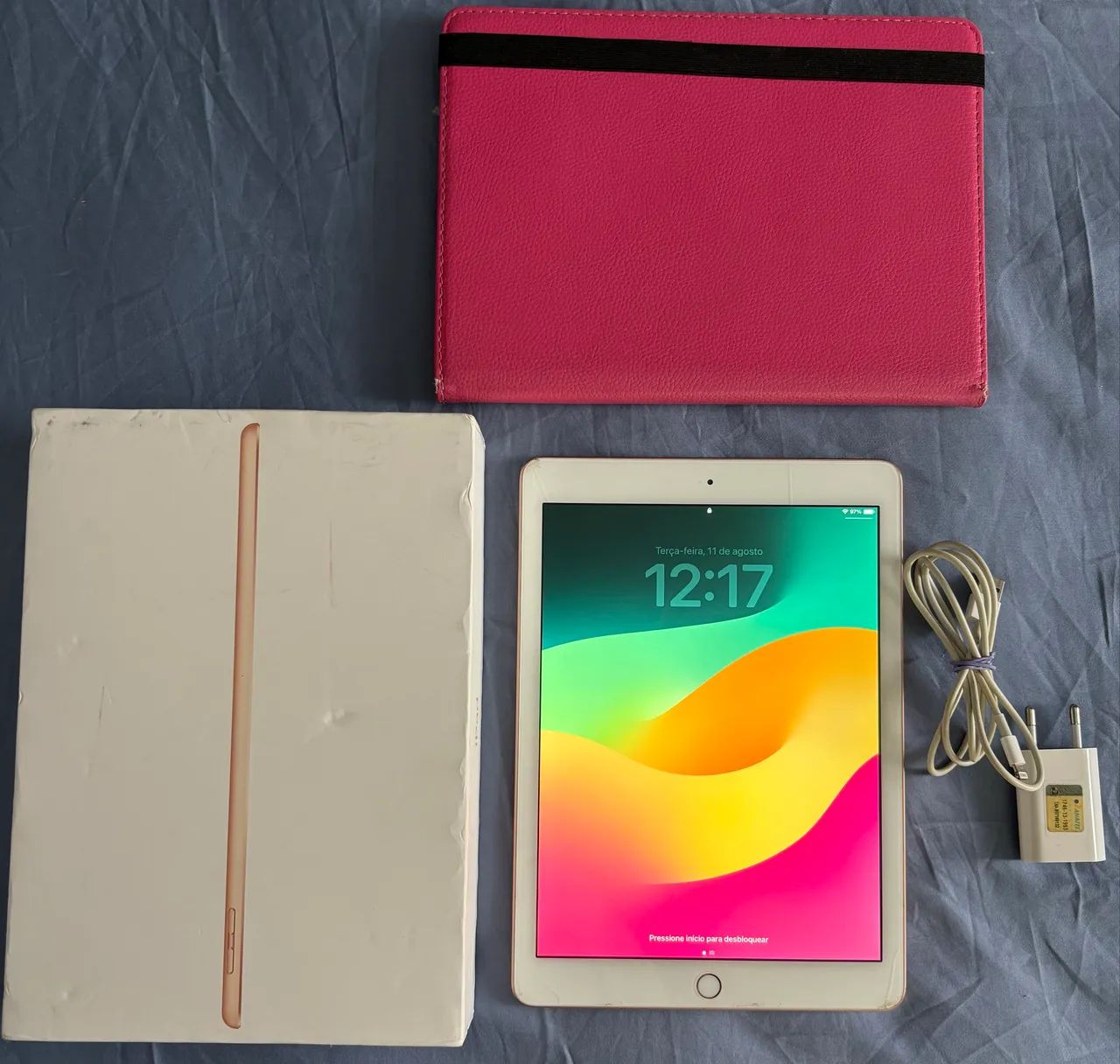 iPad 6 (6ª geração), 128GB, Pink gold, funcionando perfeitamente!