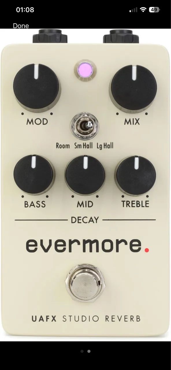 Pedal de Guitarra UAFX Evermore Studio Reverb - Universal Audio