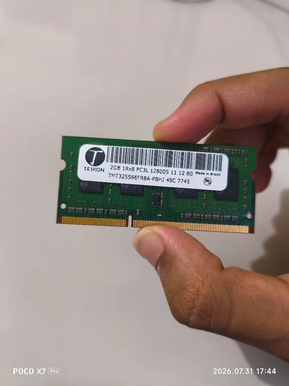 Memória RAM Notebook DDR3L 2GB 1600MHz PC3L-12800S - Foto 2