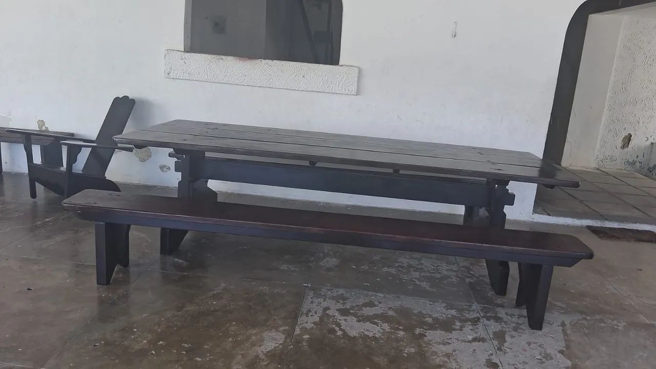 Conjunto : Mesa e os dois bancos  - Foto 5