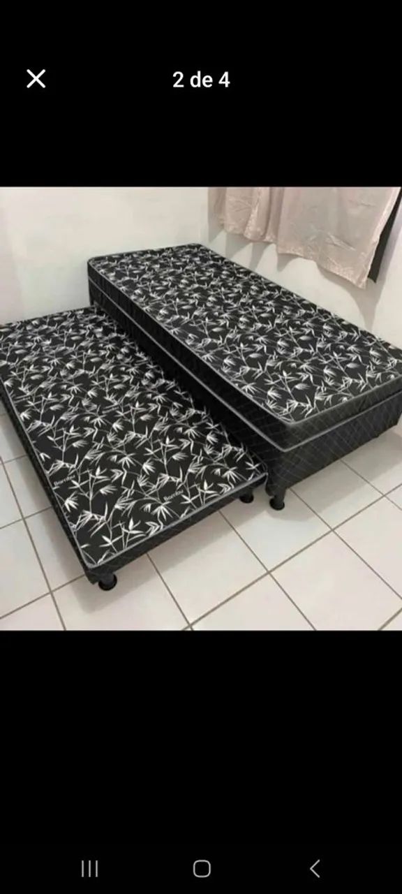 Cama box solteirão com auxiliar da fábrica  - Foto 2
