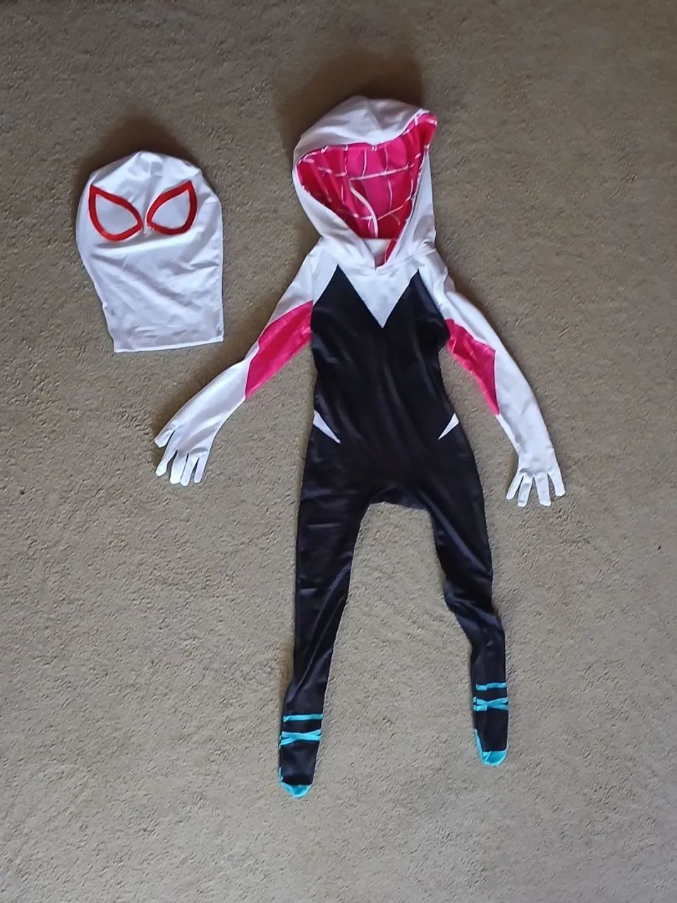 Fantasia infantil Gwen  (mulher aranha) - Foto 3