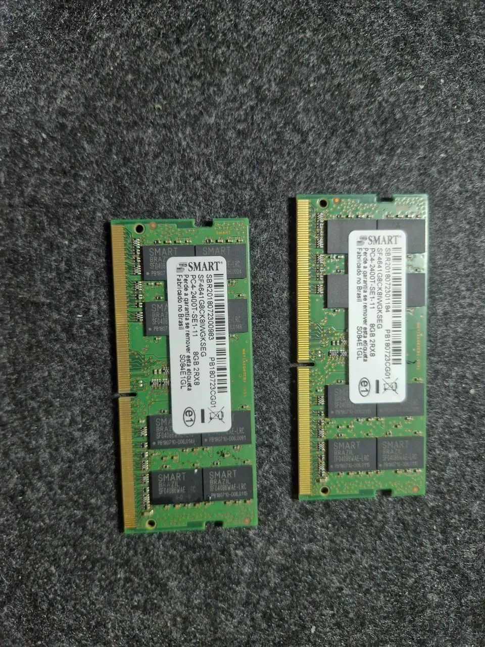 2x8 giga de ram DDR4 2400mhz laptop