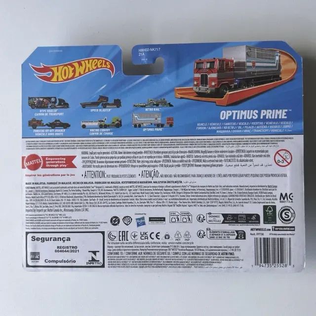 Hot Wheels Transformers Track Fleet OPTIMUS PRIME with TRAILER Lacrado - Foto 2