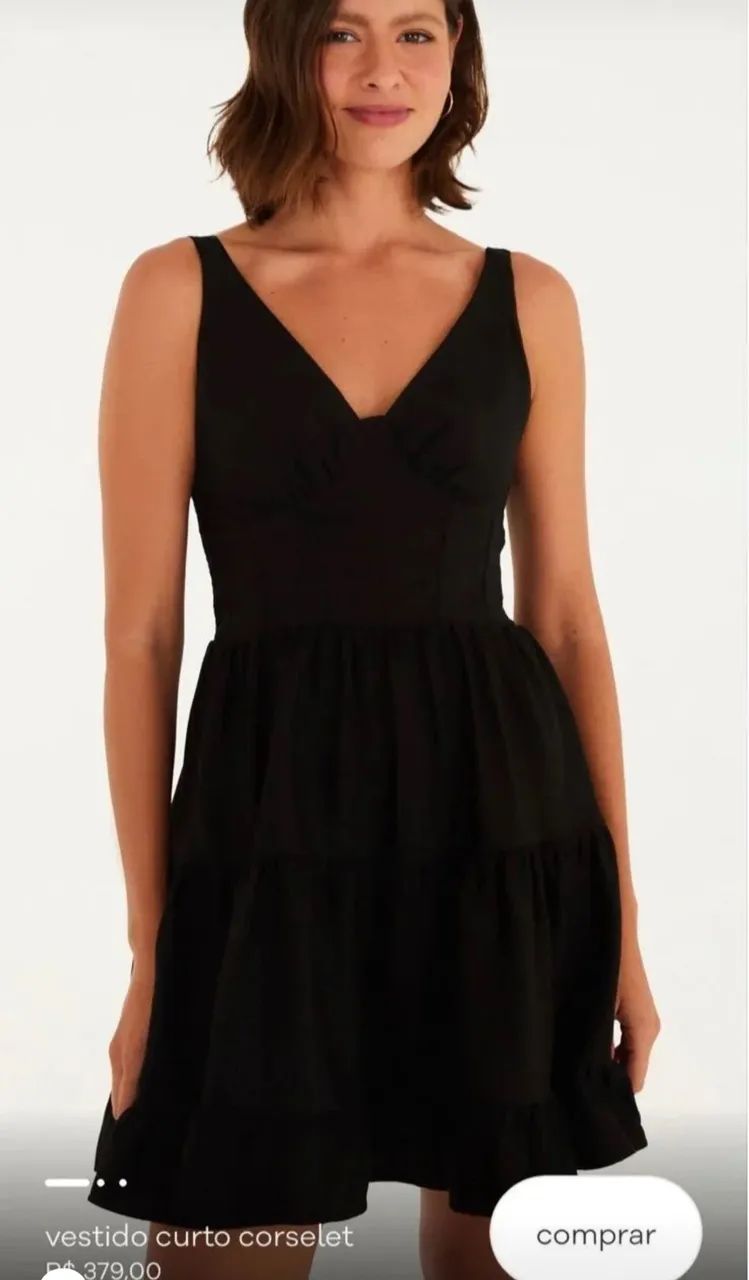 Vestido curto corselet farm original 
