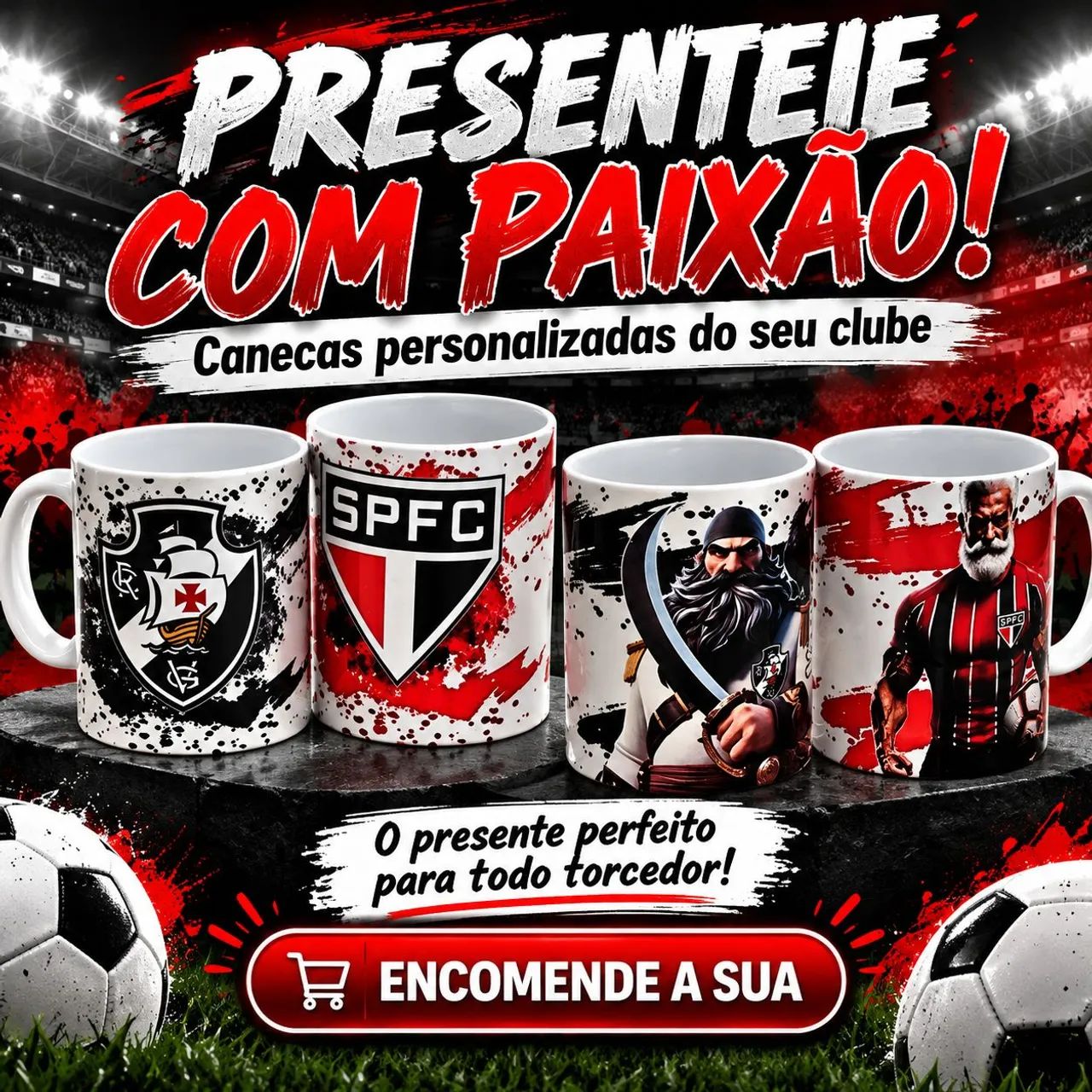 Kit caneca personalizada+ chaveiro 
