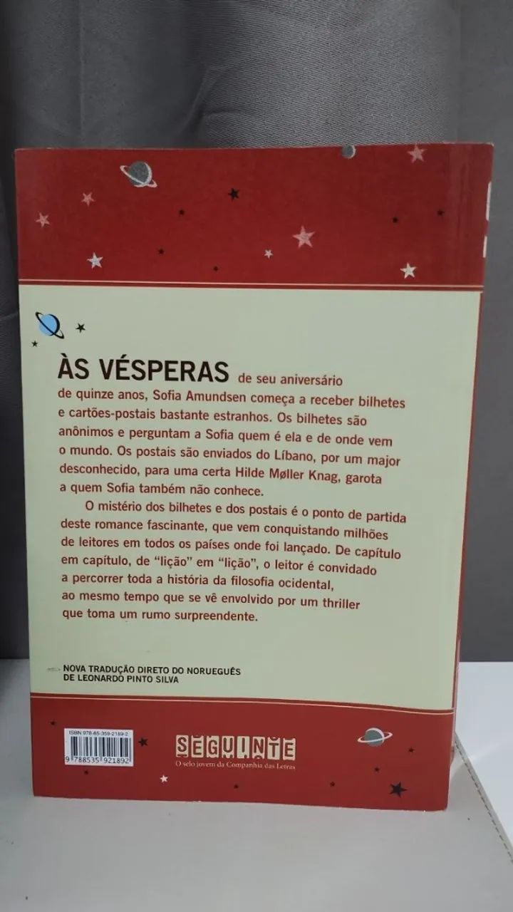 Livro o Mundo de sofia - Foto 2