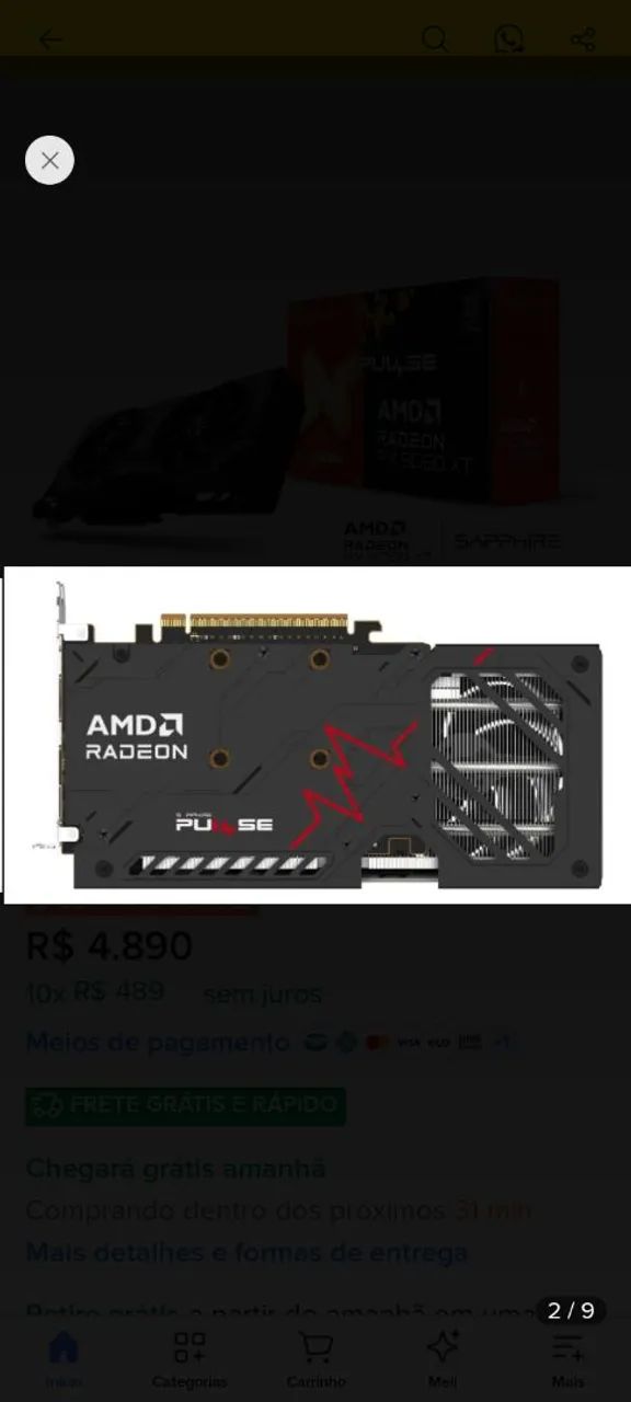 RX 9060 XT 8gb Sapphire  - Foto 4