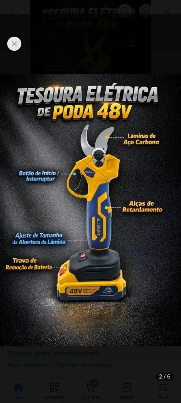 Tesoura de poda  - Foto 2
