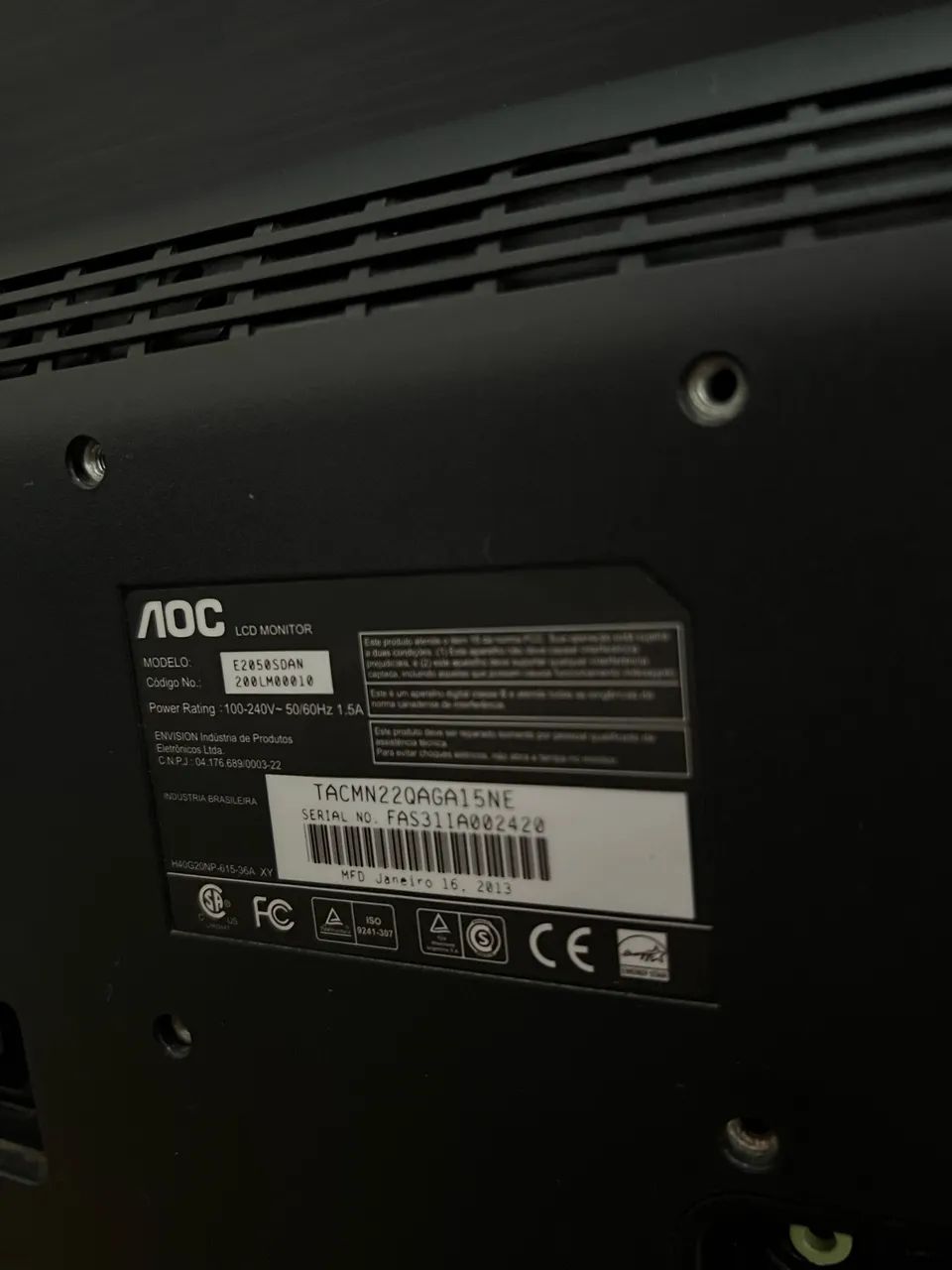 Monitor AOC 20? HD+ 2013 LCD - Foto 2