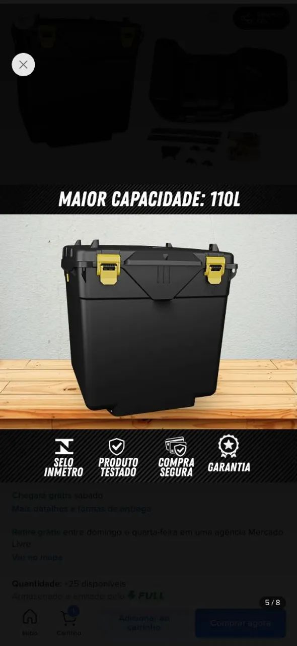 Baú icbras 110 litros - Foto 5