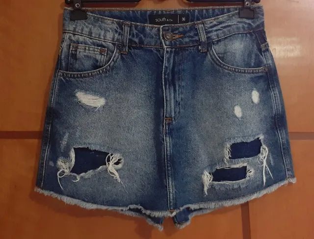 Short Saia Jeans South 36