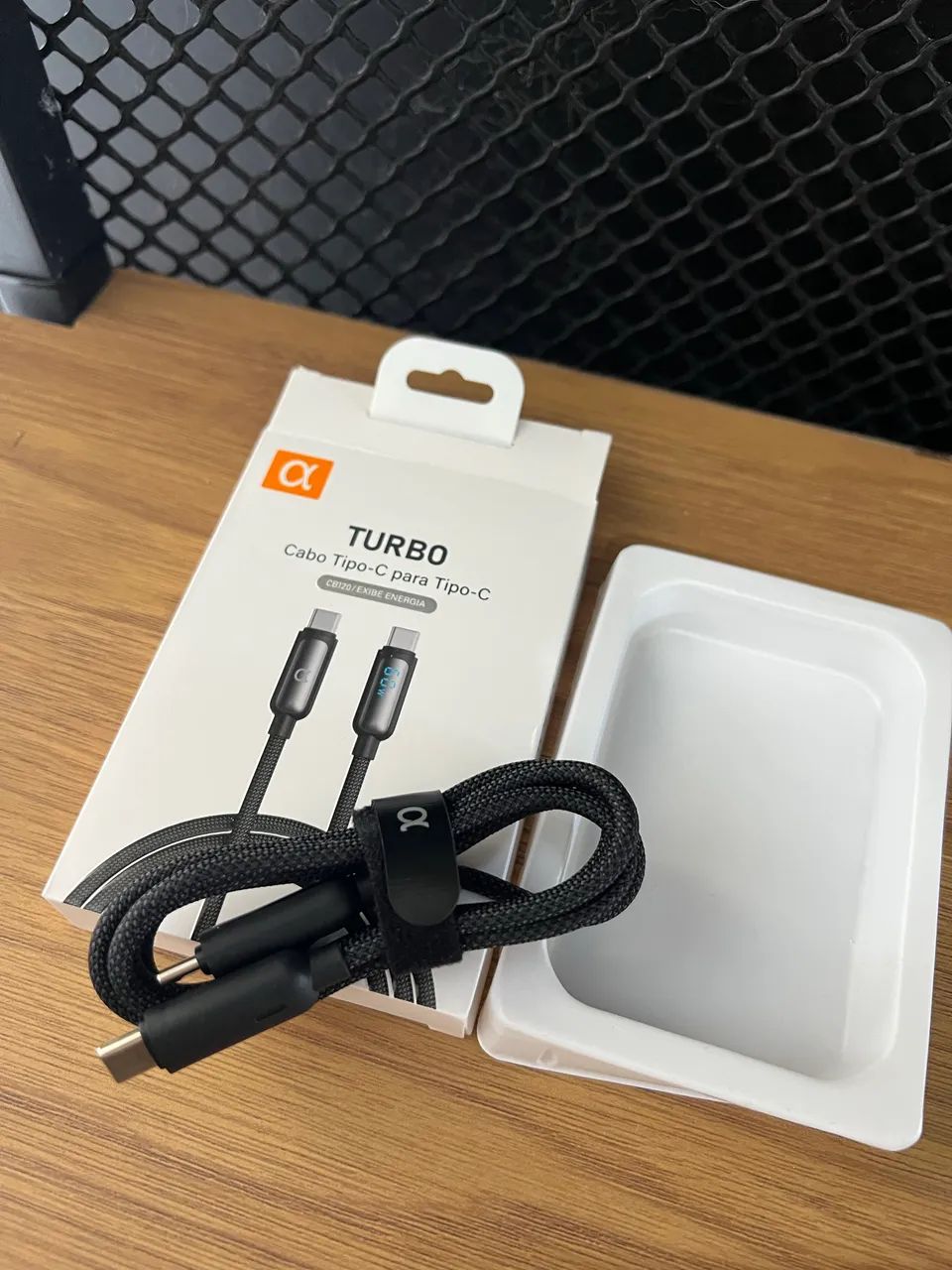 Cabo USB-C Tipo C 60w Trançado De Nylon Compativel com Iphone 1