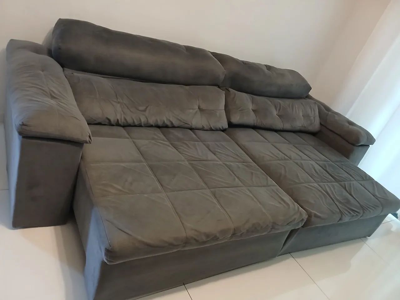 Sofa retrátil e reclinável  em otimo estado de conservação(oportunidade) - Foto 2