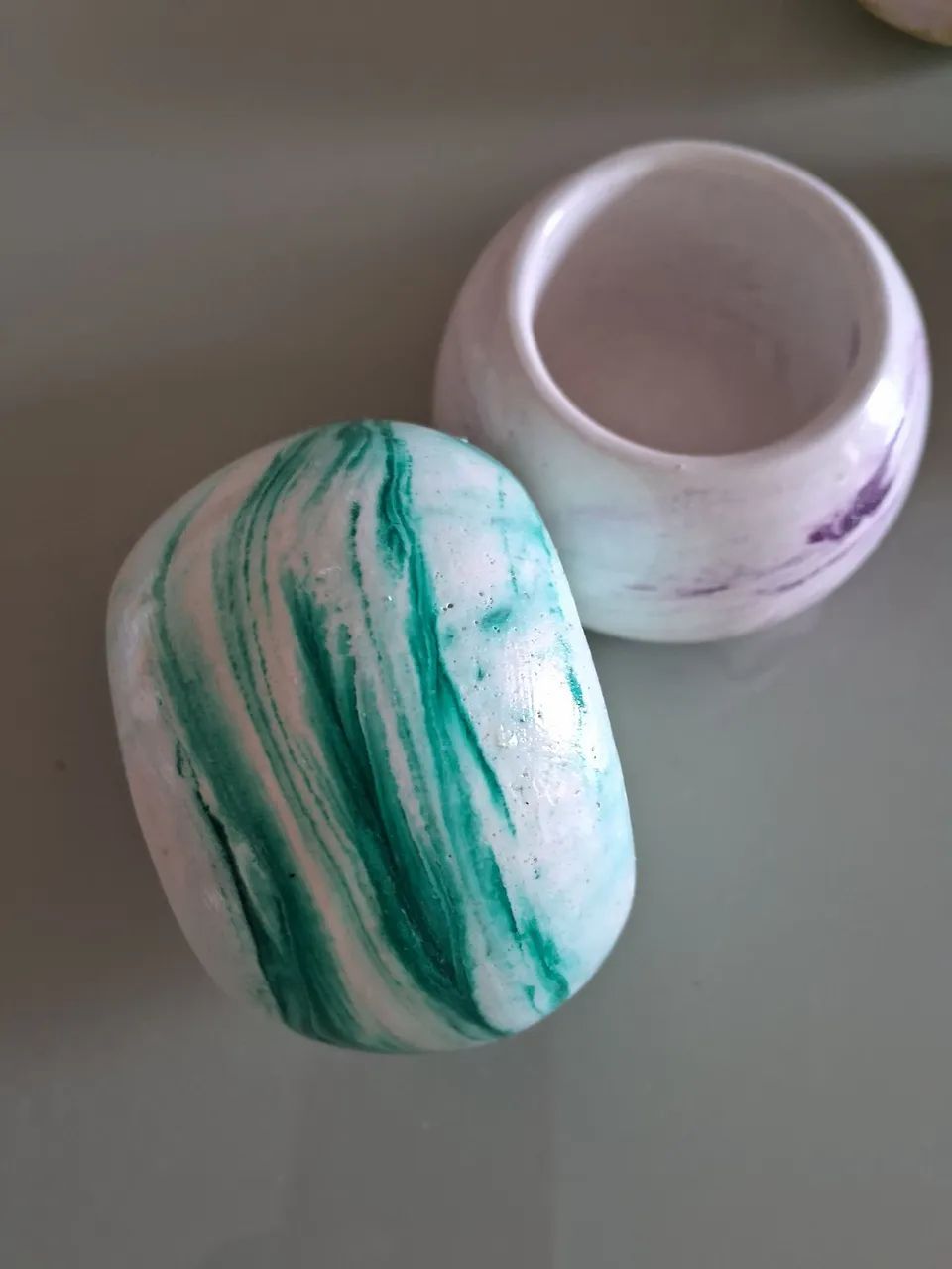Vasinhos de gesso decorado - Foto 3