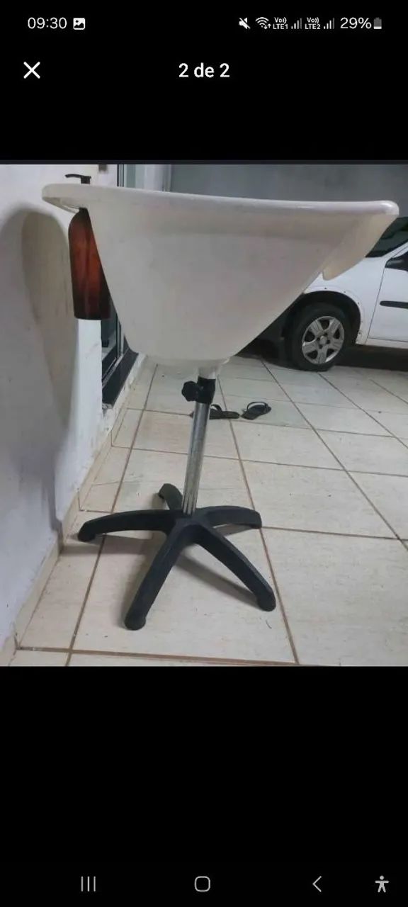 Lavatório portátil branco sem ducha e aquecedor  - Foto 2