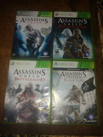 Coletânea original assassins creed excelente estado para Xbox 360