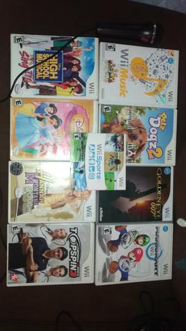 Pacote jogos wii originais + microfone