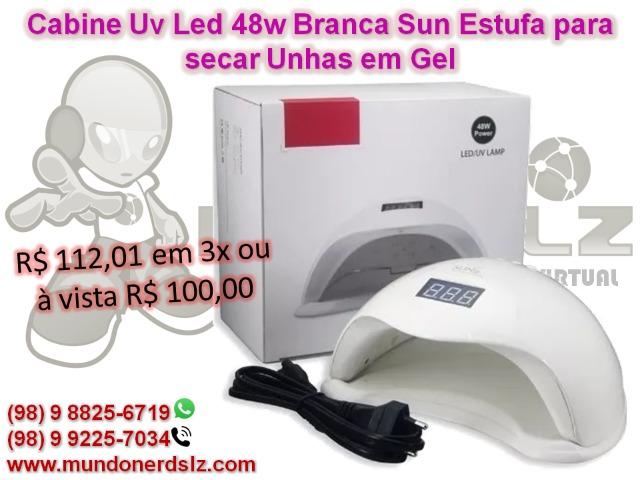Cabine Uv Led 48w Branca Sun Estufa para secar Unhas em Gel em São Luís MA