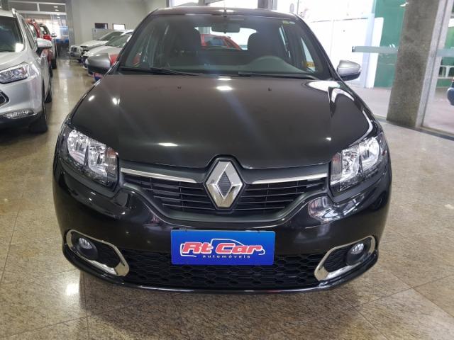 Sandero vibe 1.0 flex 2017/2017 preto 4portas completo - Foto 2