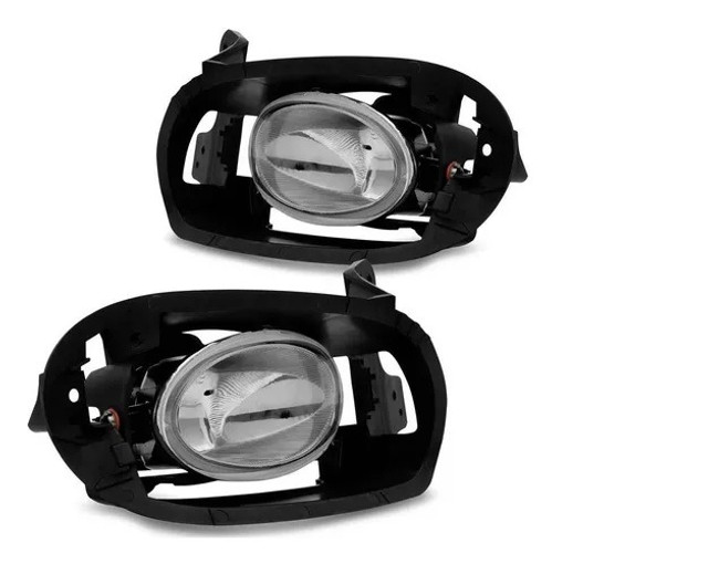 Par Farol Milha Com Moldura Preta Honda Fit 2012 2013 2014 - Foto 2