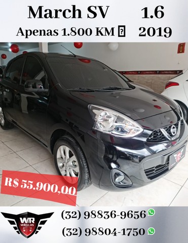 NISSAN MARCH SV 2019 1.6 APENAS 1.800 KM RODADOS