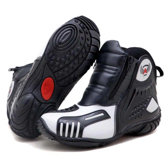 Bota Motociclista Atron Shoes - 282 - Preta | DIFRANCA ATACADO