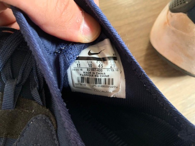 Nike us best sale 11 in cm