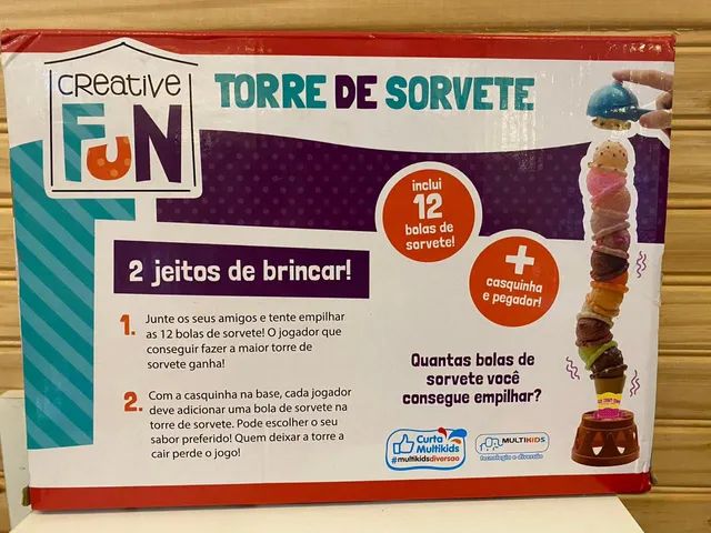 JOGO TORRE DE SORVETE - MULTIKIDS