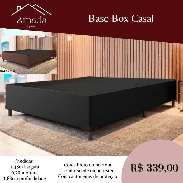 cama box conjugada casal espuma apenas 599,00 , Entrega  em 3 dias  - Foto 3