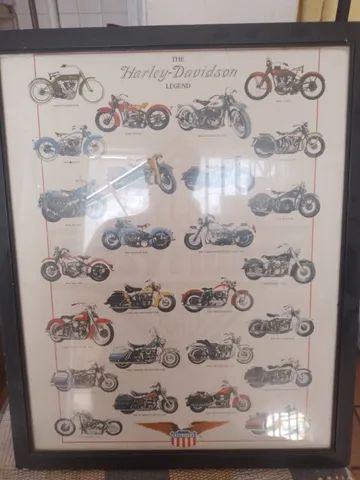 Quadros Mario Bros + Harley Davidson legend - Foto 2