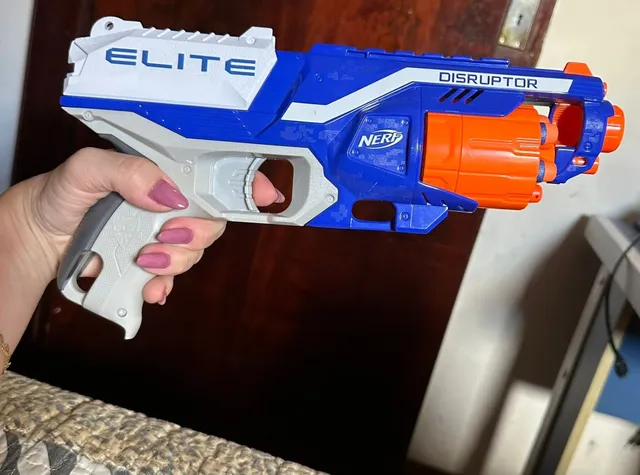 Nerf, Lançador Elite Disrupter, Vermelho e Cinza