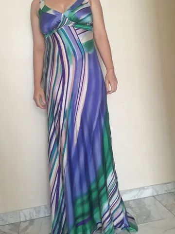 Vestido Longo Festa Estampado