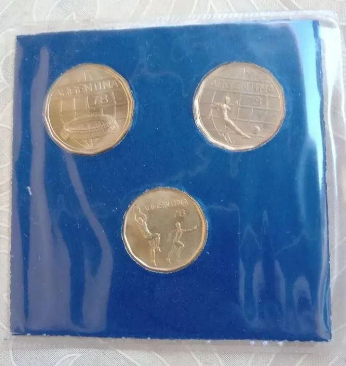 Moedas comemorativas Argentina 78 Copa do Mundo - Foto 3