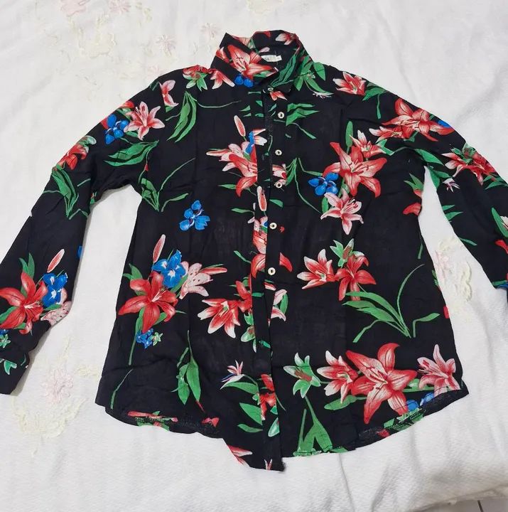 Camisa Floral Feminina ( G ) Nova - Foto 2