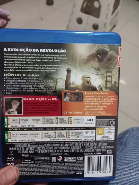 Blu-Ray Planeta dos Macacos - A Origem (Rise of the Planet of the Apes) - Lacrado - Foto 2