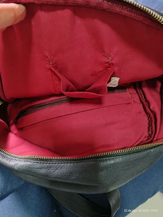 Mochila em couro  - Foto 3