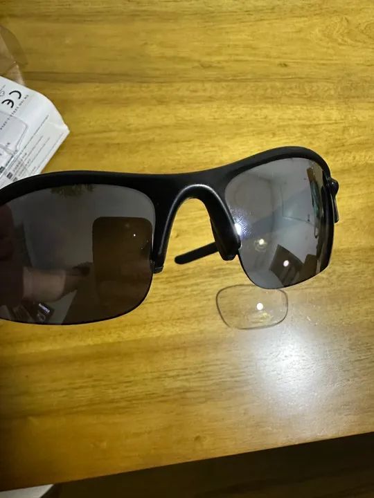 Óculos de Ciclismo Preto 3 Lentes 1 Polarizada