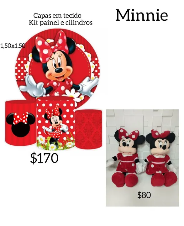Kit festa Minnie vermelha