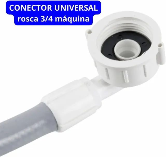 Mangueira Entrada de Água Máquina de Lavar Lavadora 1,20m - Foto 2