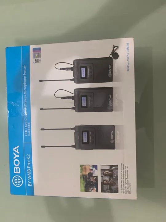 Kit de Microfones Sem Fio BOYA BY-WM8 PRO - Novo - Foto 3