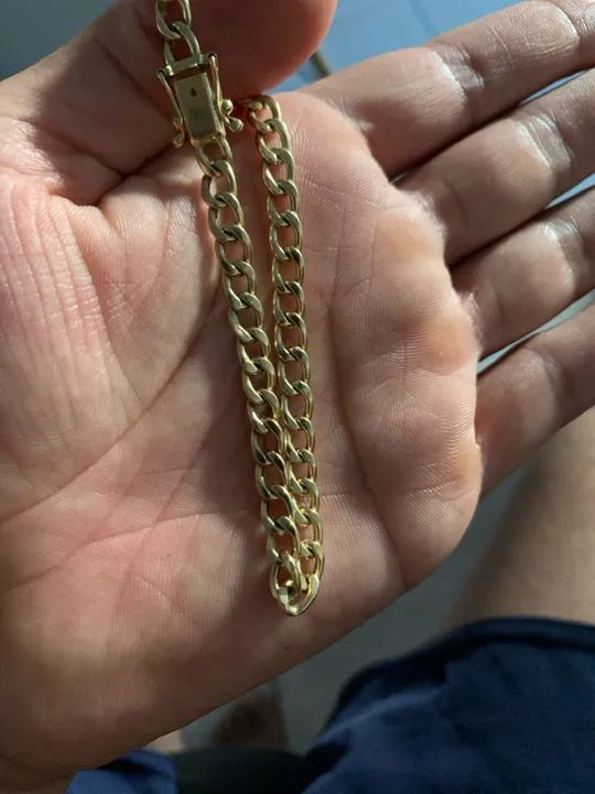 Pulseira de ouro 18k nova 21cm - Foto 3
