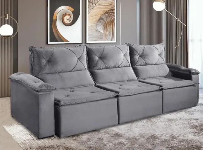 Sofá Retrátil e Reclinável 2025 2,80 cm Boareto